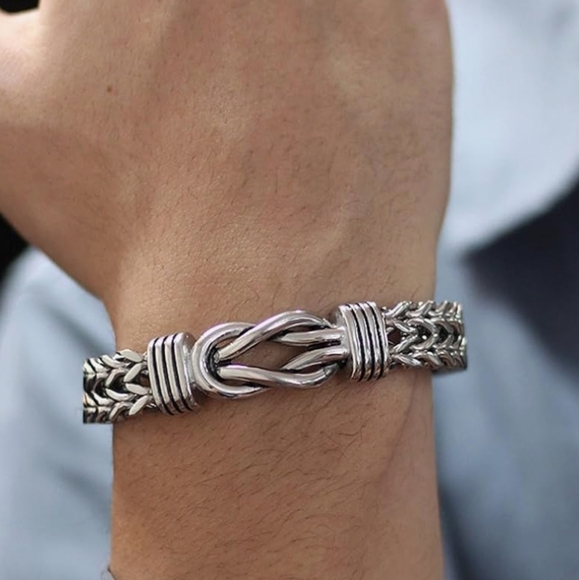 New! MEN'S Stainless Steel 13mm Punk Link Bracelet. Size 8 - Picture 2 of 7